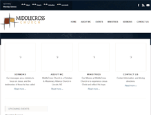 Tablet Screenshot of middlecrosschurch.org